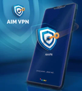 نصب وی پی ان پرسرعت و فعال Aim VPN