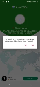 دانلود فیلتر شکن بدون قطعی رایگان Azad VPN