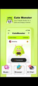 دانلود فیلتر شکن پر سرعت هیولا CuteMonster VPN