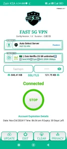 نصب فیلتر شکن نامحدود FAST 5G VPN برای موبایل