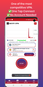 سرور آمریکا رایگان Noypi VPN برای اتصال سریع مخصوص فری فایر